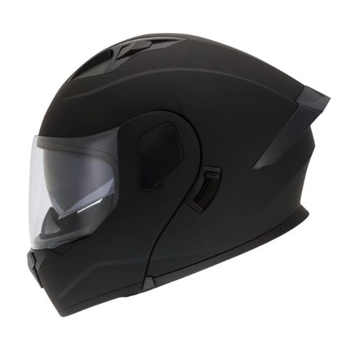 CASCO ABATIBLE R7 DYNATOS MAGNO DOBLE MICA DOT XXL NEGRO MATE PROMOTO